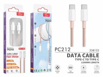 ELLIE PC212  DATA CABLE  TYPE-C TO TYPE-C 5A 1.2M
