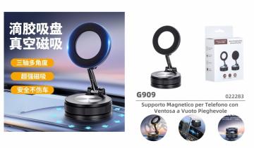 ELLITECK G909 Supporto Magnetico per Telefono con Ventosa a Vuoto Pieghevole
