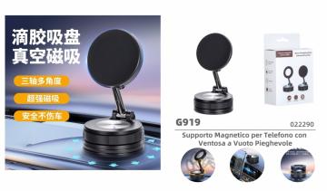 ELLITECK G919 Supporto Magnetico per Telefono con Ventosa a Vuoto Pieghevole