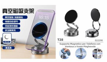 ELLITECK T28 Supporto Magnetico per Telefono con Ventosa a Vuoto Pieghevole