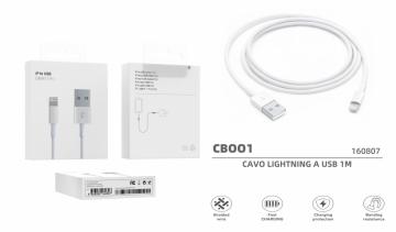 ELLITECK CB001 CAVO LIGHTNING A USB 1M