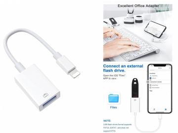 ELLITECK GL-118 Adattatore Lightning a USB Cavo OTG USB CAMERA