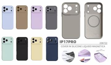 ELLITECK IP17 PRO COVER IN SILICONE LIQUIDO MAGNETICA