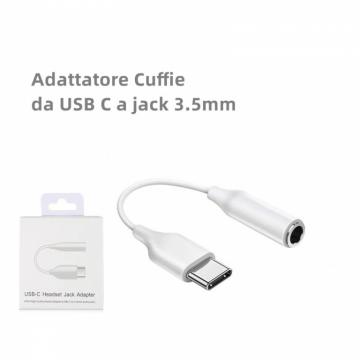 ELLITECK SE008 Adattatore Cuffie da USB C a jack 3.5mm