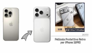 Pellicola Protettiva Retro per iPhone 16PRO
