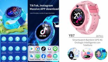 ELLITECK Y87 Smartwatch Bambini GPS 4G
