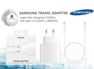 SAMSUNG TRAVEL ADAPTER SUPERFAST CHARGING 45W + USB TYPE C TO TYPE C 5A