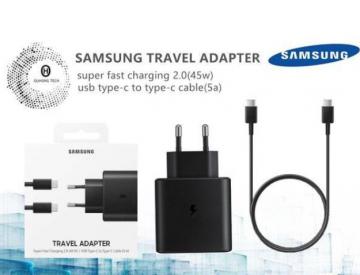 SAMSUNG TRAVEL ADAPTER SUPERFAST CHARGING 45W + USB TYPE C TO TYPE C 5A