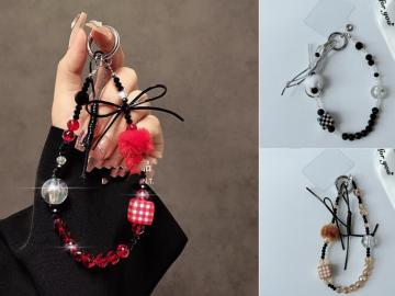 Cordino Perline DIOR E Palle Di Pom Pom