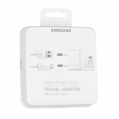Samsung alimentatore cavo type-c fast charge 1.2m 2a 15w Blister Nero