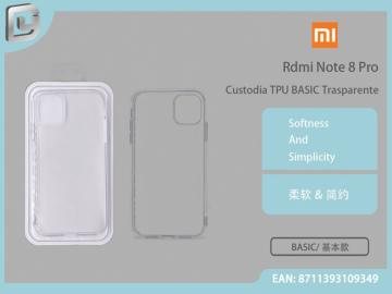 CUSTODIA TPU BASIC TRASPARENTE RDMI NOTE 8 PRO