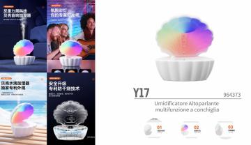 ELLITECK Y17 Umidificatore Altoparlante multifunzione a conchiglia