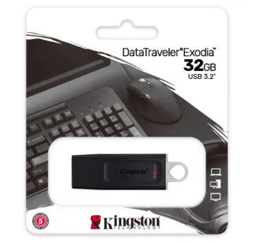 KINGSTON CHIAVETTA EXODIA USB 32GB 3.2/3.0/2.0 VELOCE DTX/32G