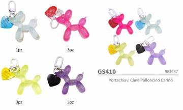ELLITECK GS410 Portachiavi Cane Palloncino Carino